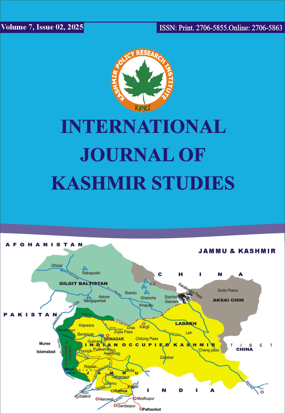 					View Vol. 7 No. 2 (2025): INTERNATIONAL JOURNAL OF KASHMIR STUDIES
				